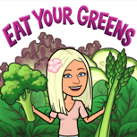 Janice Eating Greens