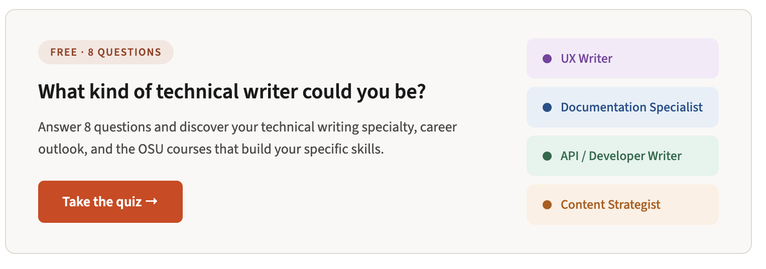 What Kind of Technical Writer Could You Be