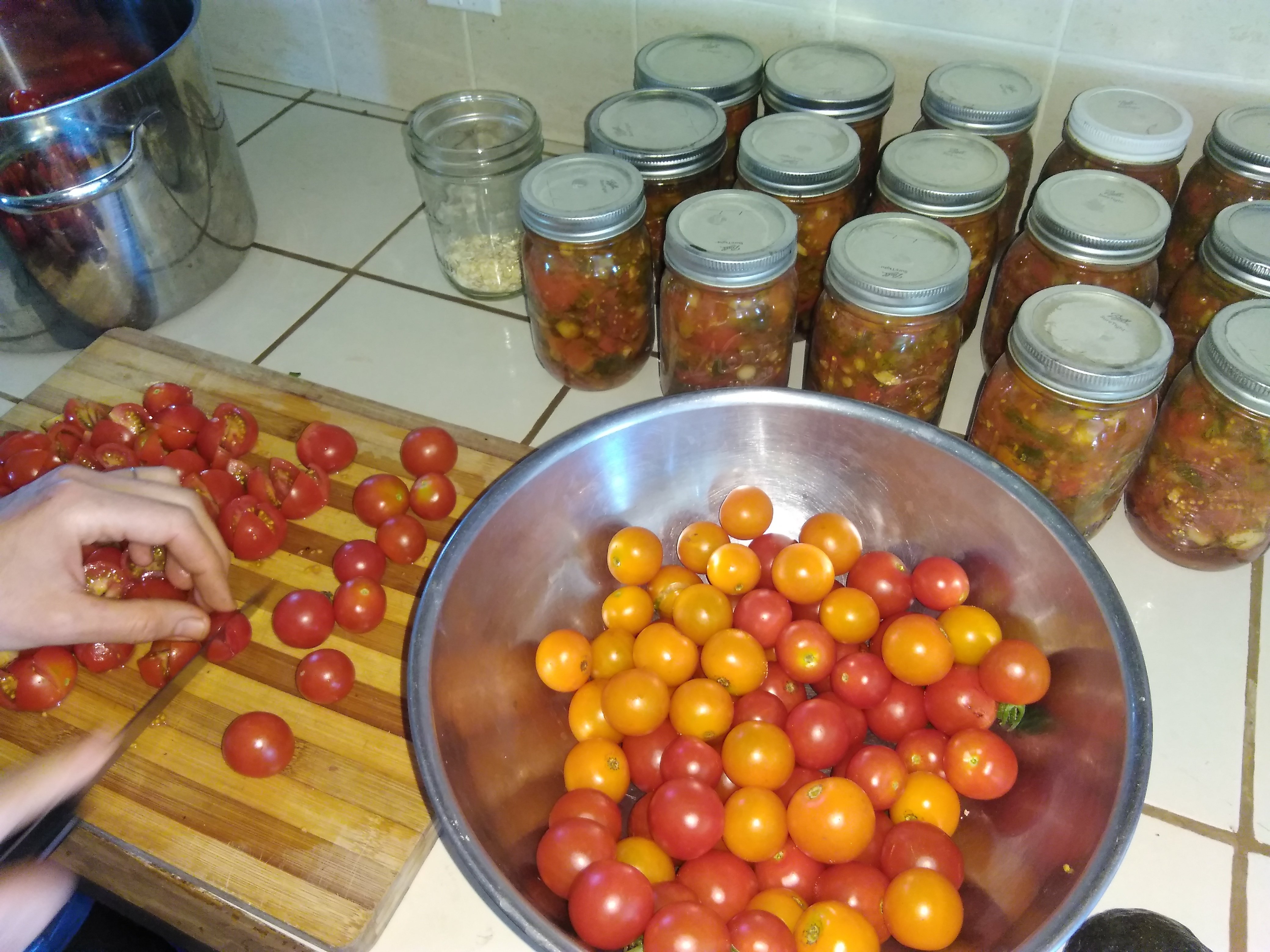 making salsa